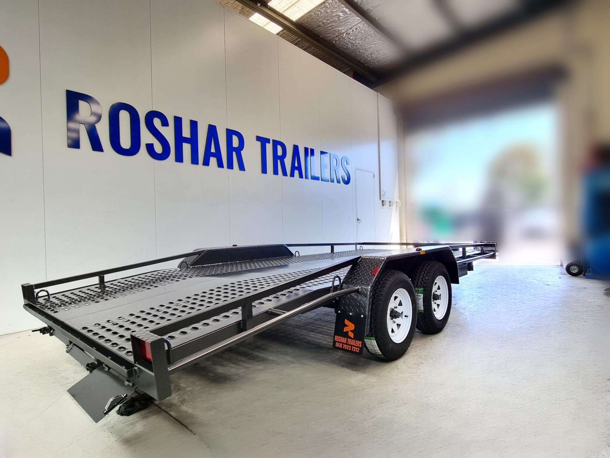 16x6'6" Beaver tail car trailer | robust trailer for car hauling, available across Victoria